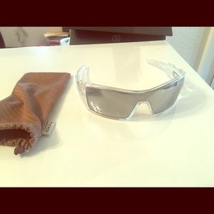 Oakley Oilrig Clear frame Mirror lens